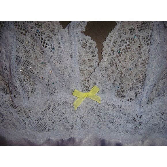 NWT Victoria's Secret 32D BRA SET+SLIP crystallized Blue yellow DREAM ANGELS - Picture 3 of 8
